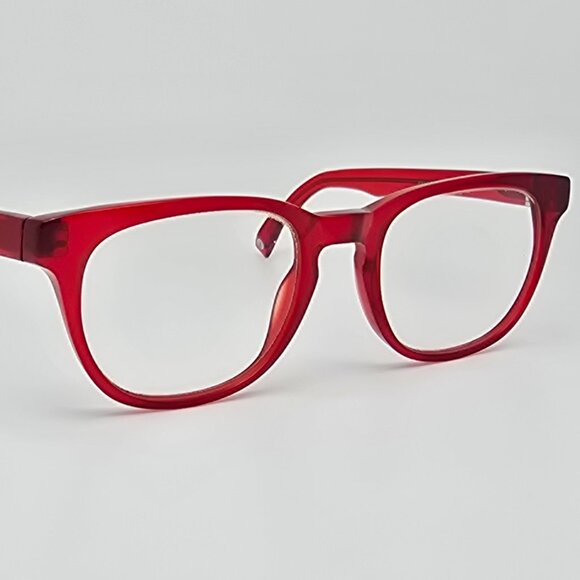 Warby Parker Preston 613 Maraschino Cherry Red Eyeglasses Frame w Case 49-20-140 - Picture 7 of 15